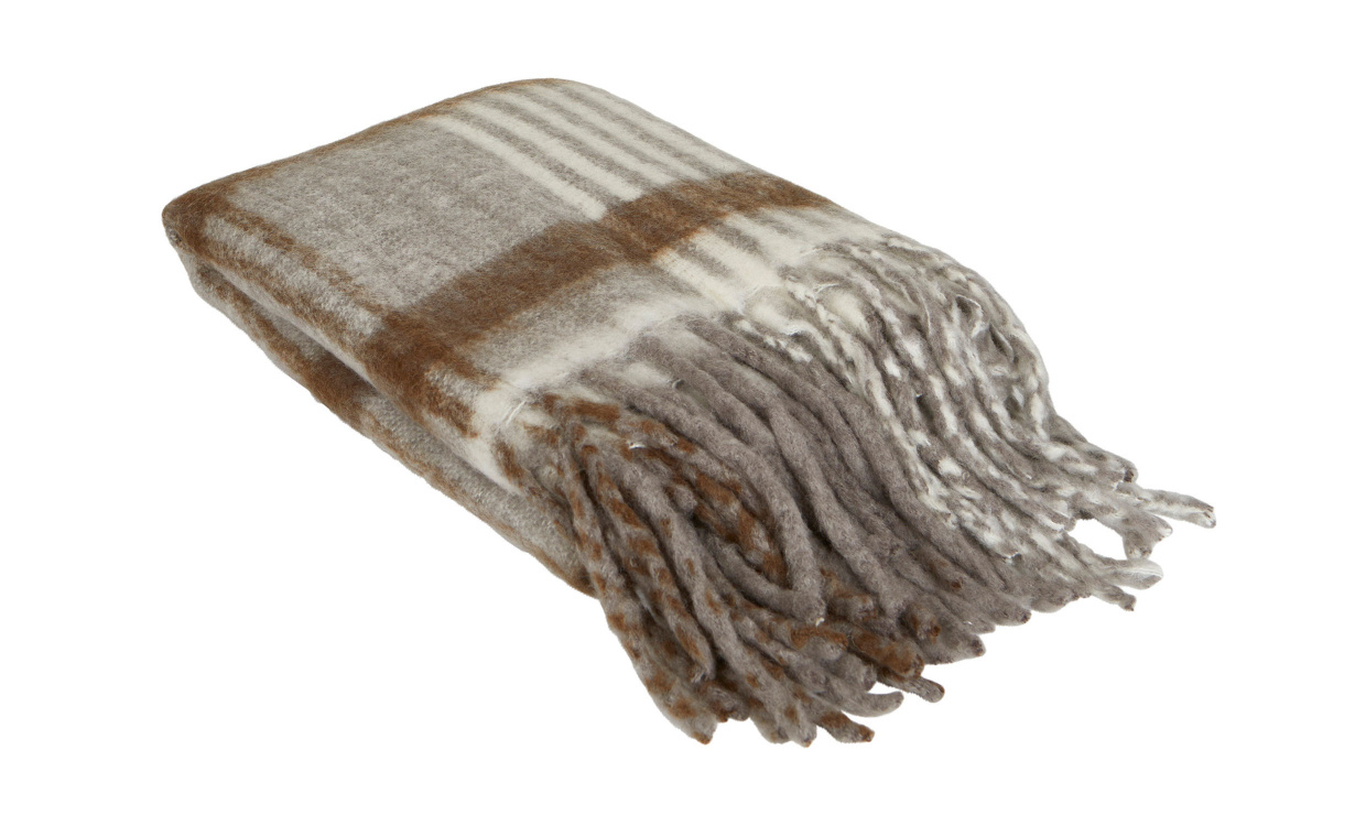 BIM Pld Brun/Vit i gruppen Mattor & Textil / Pldar hos SoffaDirekt.se (250314-111-70)