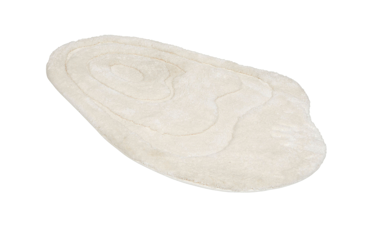 ROSA Badrumsmatta 100x120 Offwhite i gruppen Mattor & Textil / Mattor / Bomullsmattor hos SoffaDirekt.se (250371-100-09)