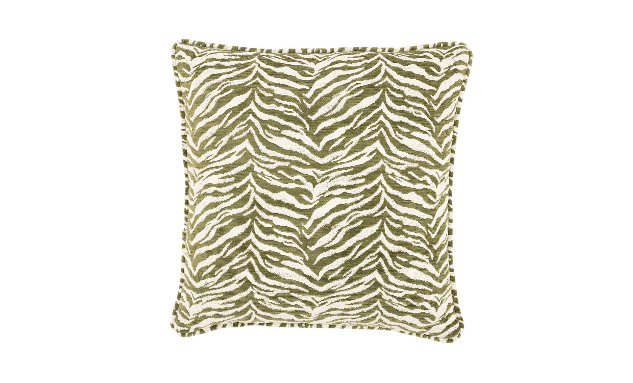TIGRA Kudde 45x45 Grön i gruppen Mattor & Textil / Prydnadskuddar / Kuddfodral hos SoffaDirekt.se (250377)