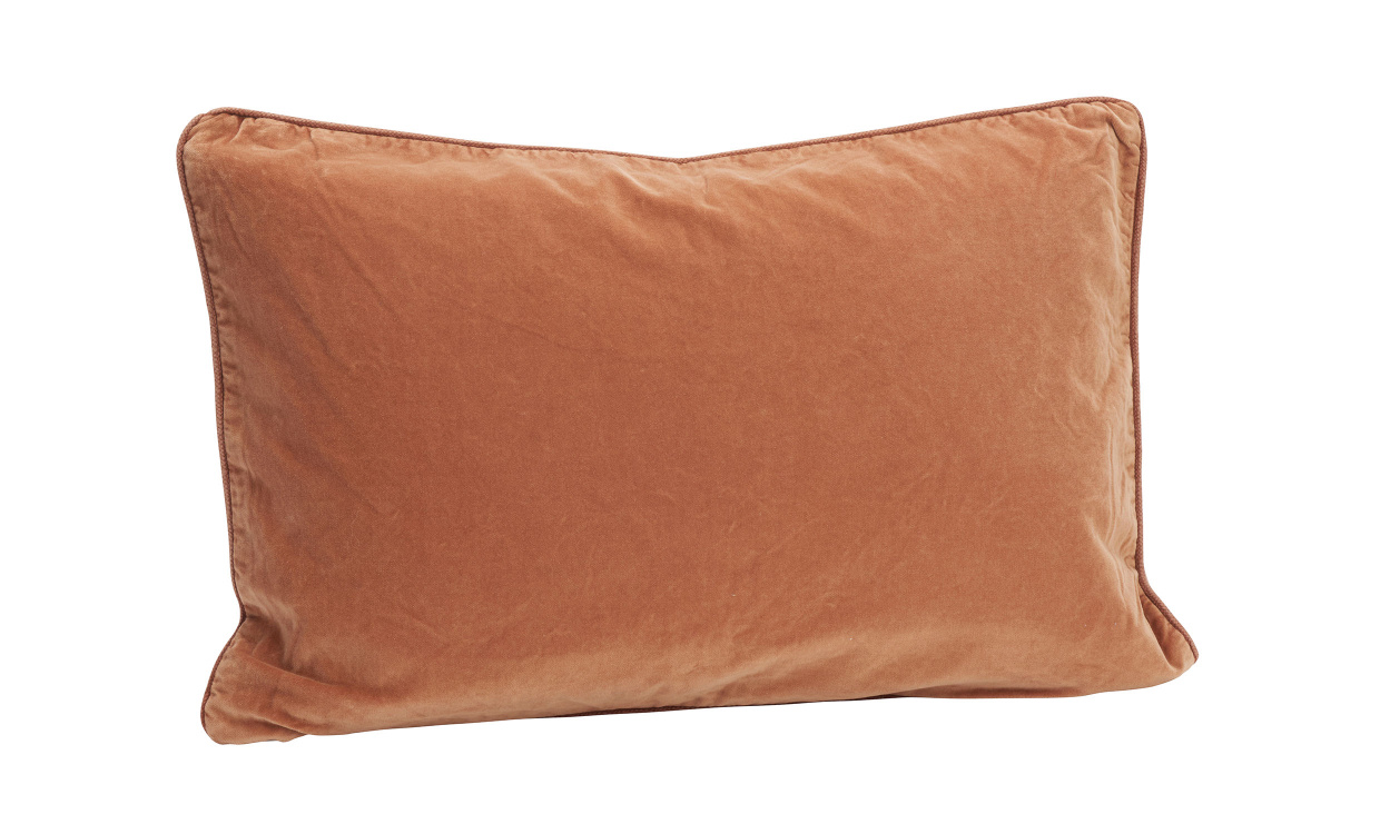 KUDDFODRAL Sammet 40x60 Peach i gruppen Mattor & Textil / Prydnadskuddar / Kuddfodral hos SoffaDirekt.se (25CUC103B-PH)