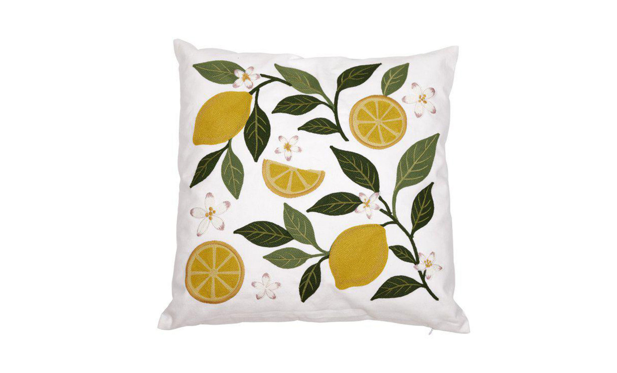 LIMONE Kuddfodral 48x48 Gul i gruppen Mattor & Textil / Prydnadskuddar / Kuddfodral hos SoffaDirekt.se (260125-444-20)