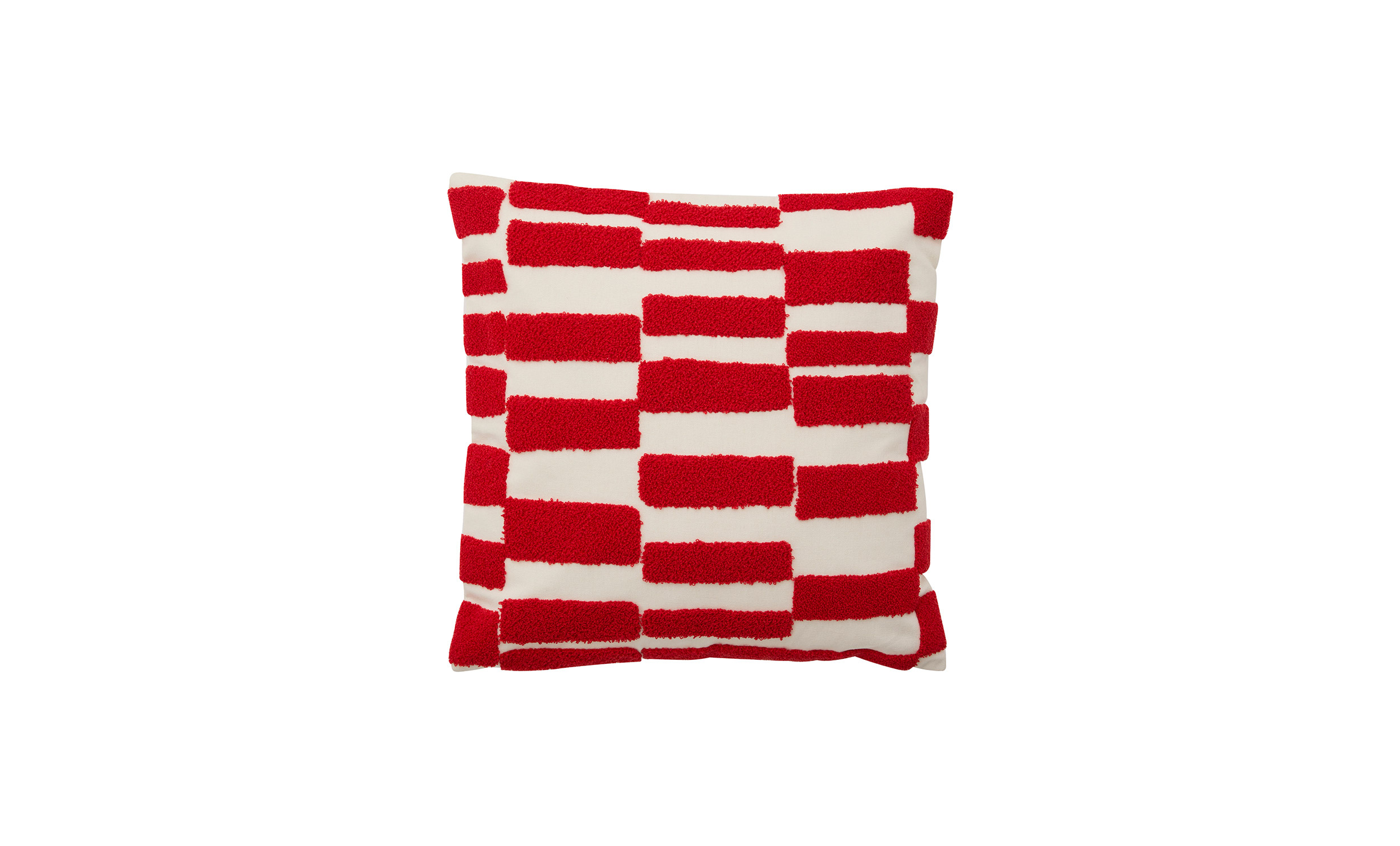 FURUD Kuddfodral Ivory/Röd i gruppen Mattor & Textil / Prydnadskuddar / Kuddfodral hos SoffaDirekt.se (2633)