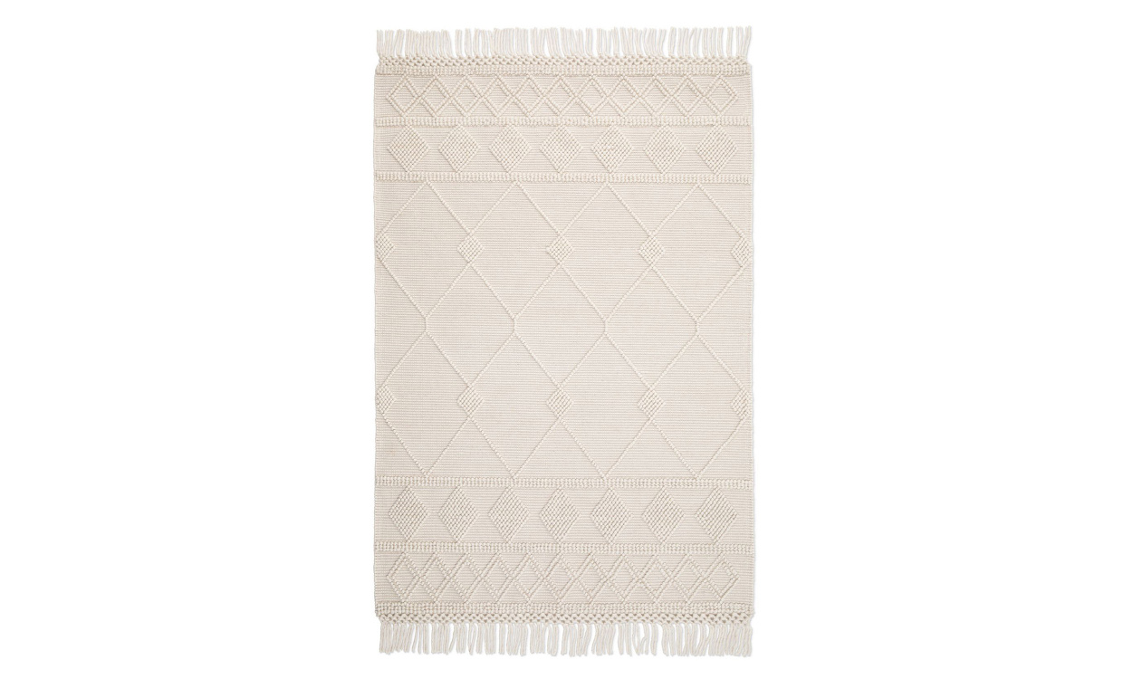 KANPUR Ullmatta 200x300 Vit i gruppen Mattor & Textil / Mattor / Ullmattor & Rllakan hos SoffaDirekt.se (26677)