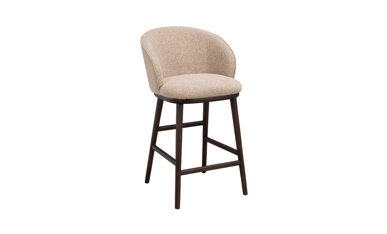 JUDSON Barstol Brun Ek/Beige i gruppen Matplats / Sittmöbler / Stolar hos SoffaDirekt.se (270171)