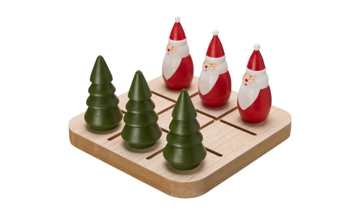 TRE I RAD Brdspel Natur i gruppen Jul / Juldekoration hos SoffaDirekt.se (27961)
