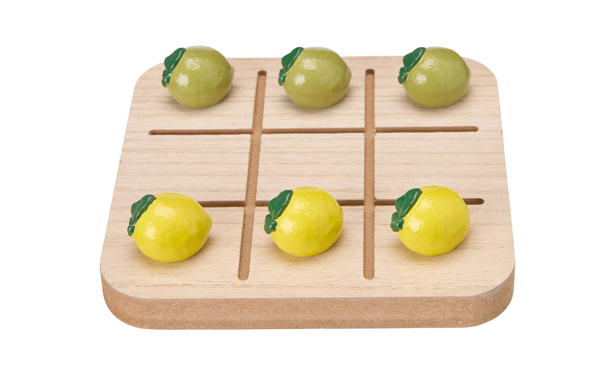 TRE I RAD Brädspel Citron/Lime i gruppen Dekoration / Övrig dekoration hos SoffaDirekt.se (27990)