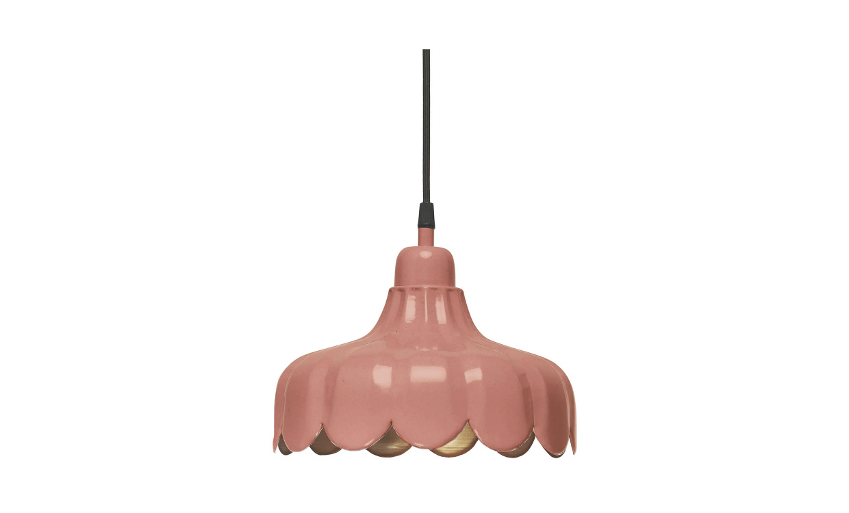 WELLS Taklampa 24cm Mellanrosa/Guld i gruppen Belysning / Lampor / Taklampor hos SoffaDirekt.se (283-24-PI)