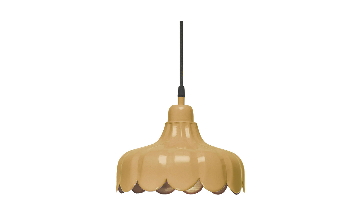 WELLS Taklampa 24cm Gul/Guld i gruppen Belysning / Lampor / Taklampor hos SoffaDirekt.se (283-24-YE)