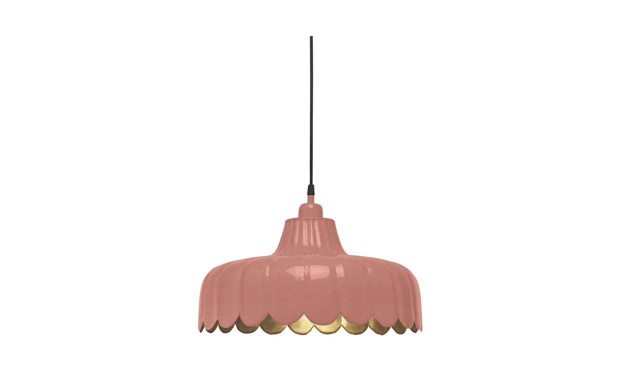 WELLS Taklampa 43cm Mellanrosa/Guld i gruppen Belysning / Lampor / Taklampor hos SoffaDirekt.se (283-43-PI)