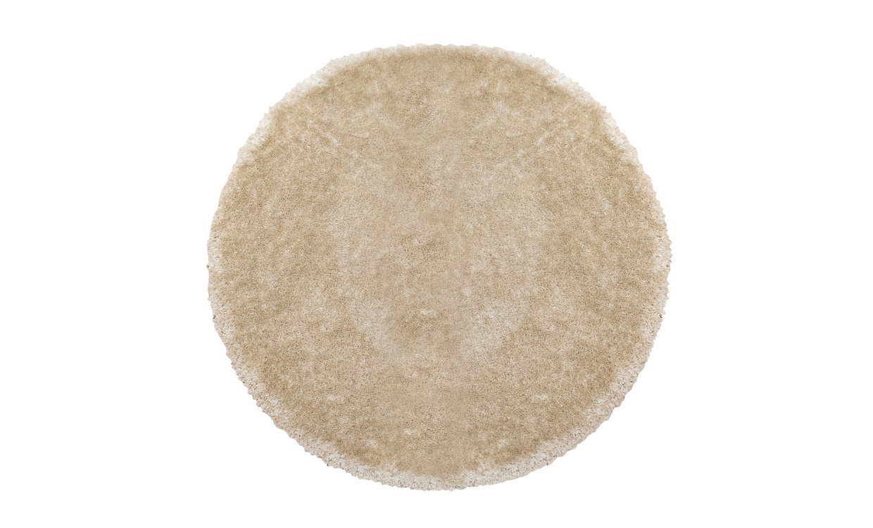 LOUNGE 160 rund Beige i gruppen Mattor & Textil / Mattor / Ryamattor hos SoffaDirekt.se (29429)
