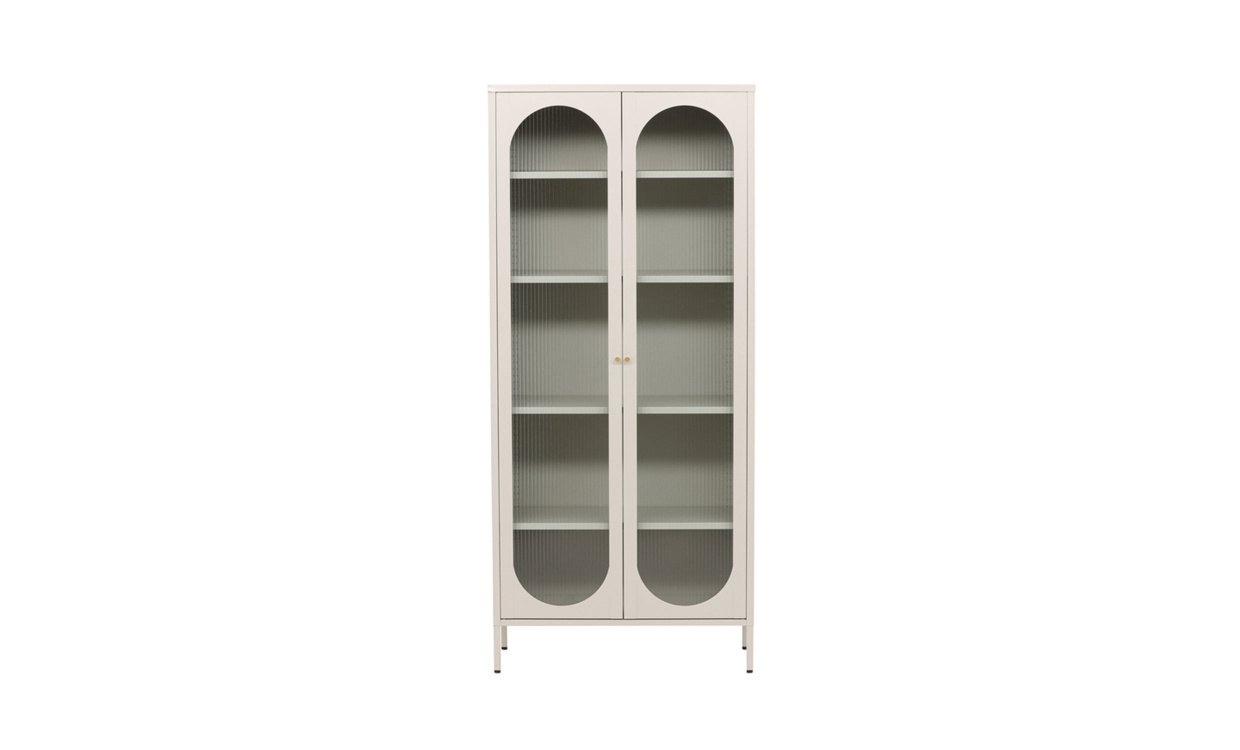 NALA Skåp H180 Beige i gruppen Vardagsrum / Förvaringsmöbler / Vitrinskåp hos SoffaDirekt.se (30115-102)