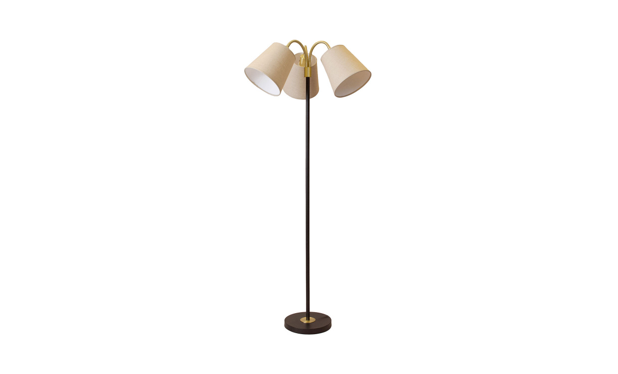 AMY Golvlampa 150cm Svart/Linnebeige i gruppen Belysning / Lampor / Golvlampor hos SoffaDirekt.se (301150BK-L021)