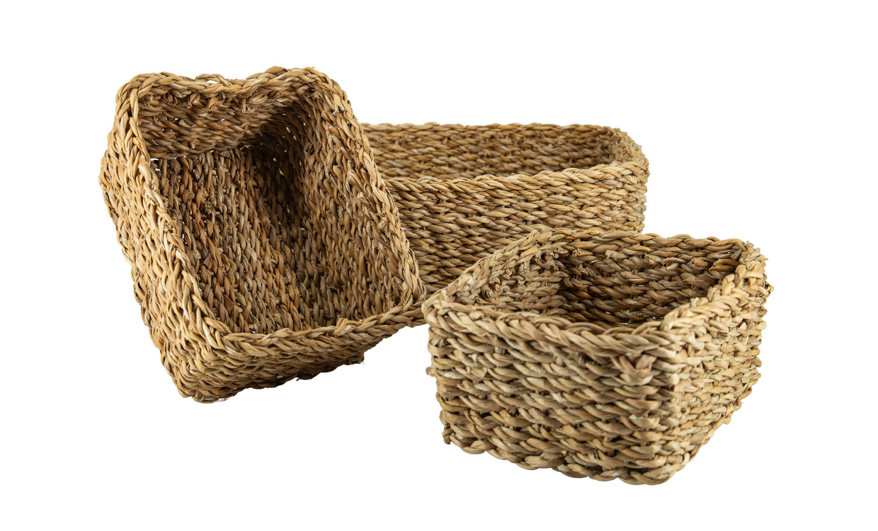 MANZAR Korg 3-set Natur i gruppen Dekoration / Korgar och Frvaring hos SoffaDirekt.se (30240002)