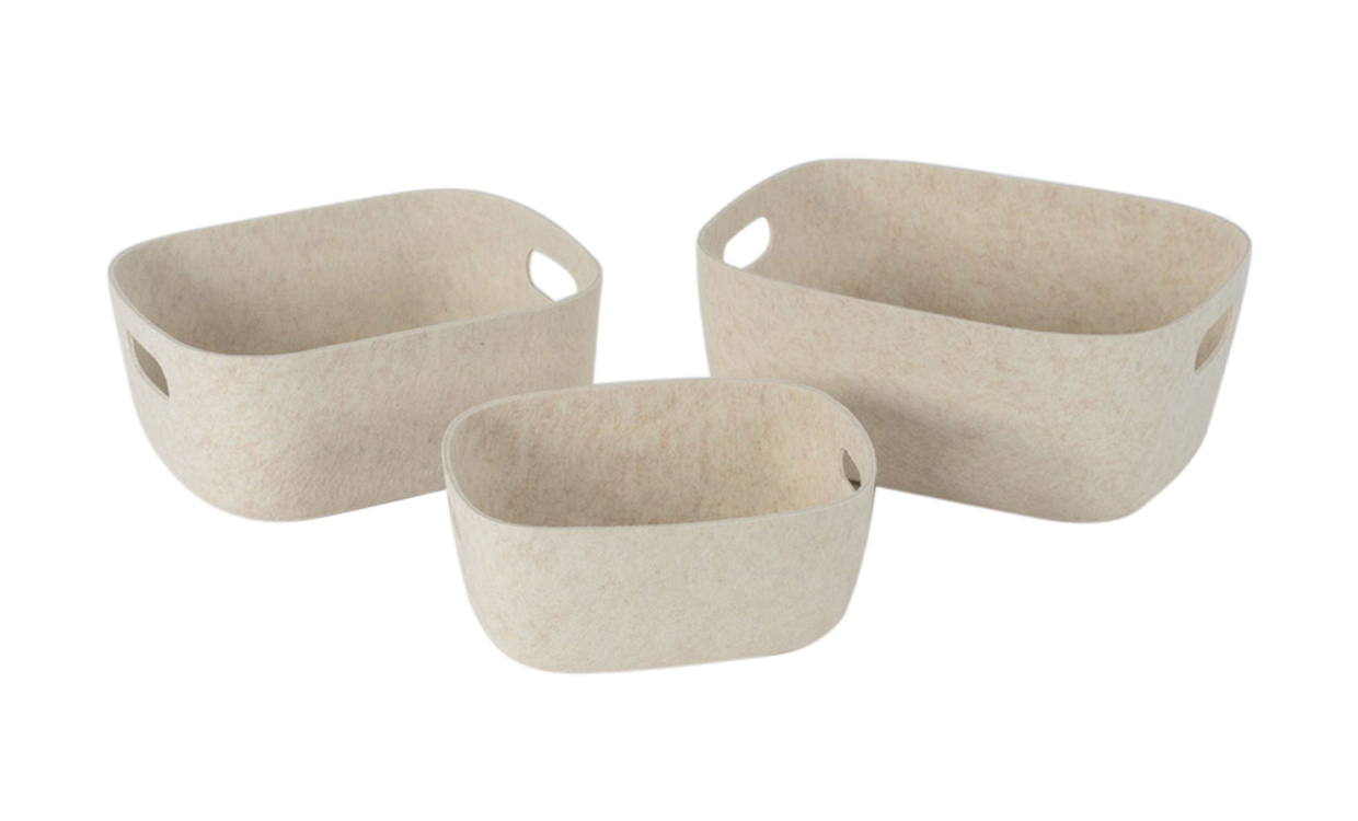 FELICE Korg 3-set Beige i gruppen Dekoration / Korgar och Frvaring hos SoffaDirekt.se (30250060)