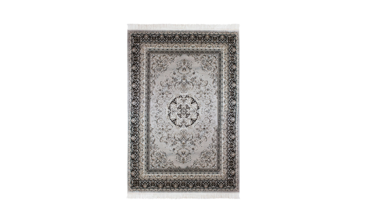 CASABLANCA Medallion 200x300 Silvergr i gruppen Mattor & Textil / Mattor / Orientaliska Mattor hos SoffaDirekt.se (30340)