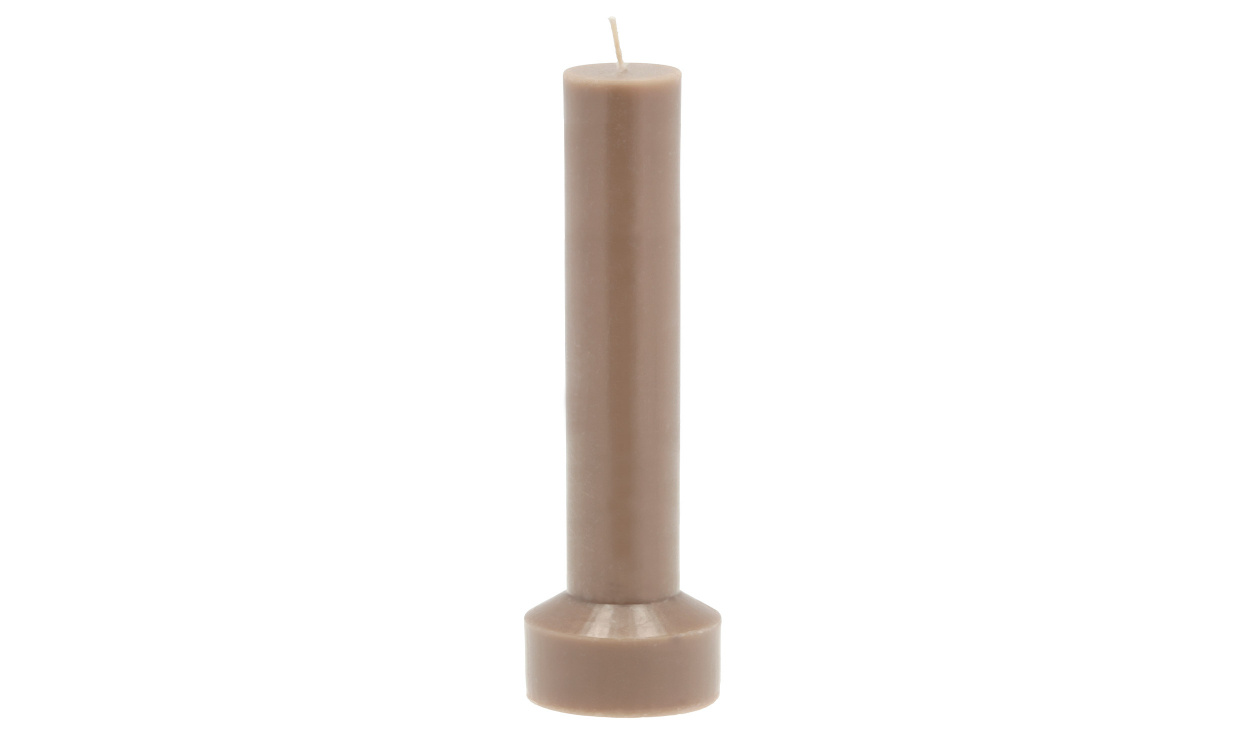 HVILS Blockljus 23cm Taupe i gruppen Dekoration / Ljusstakar och Lyktor hos SoffaDirekt.se (31257)