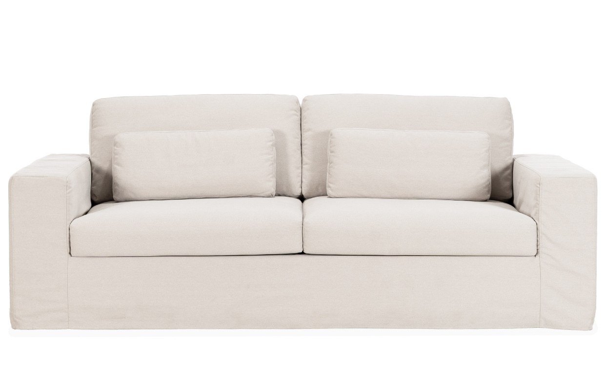 VIKELAND 3-sitssoffa Beige i gruppen Vardagsrum / Soffor / 3-sits soffor hos SoffaDirekt.se (3196-VIK3S-KW1852B22)