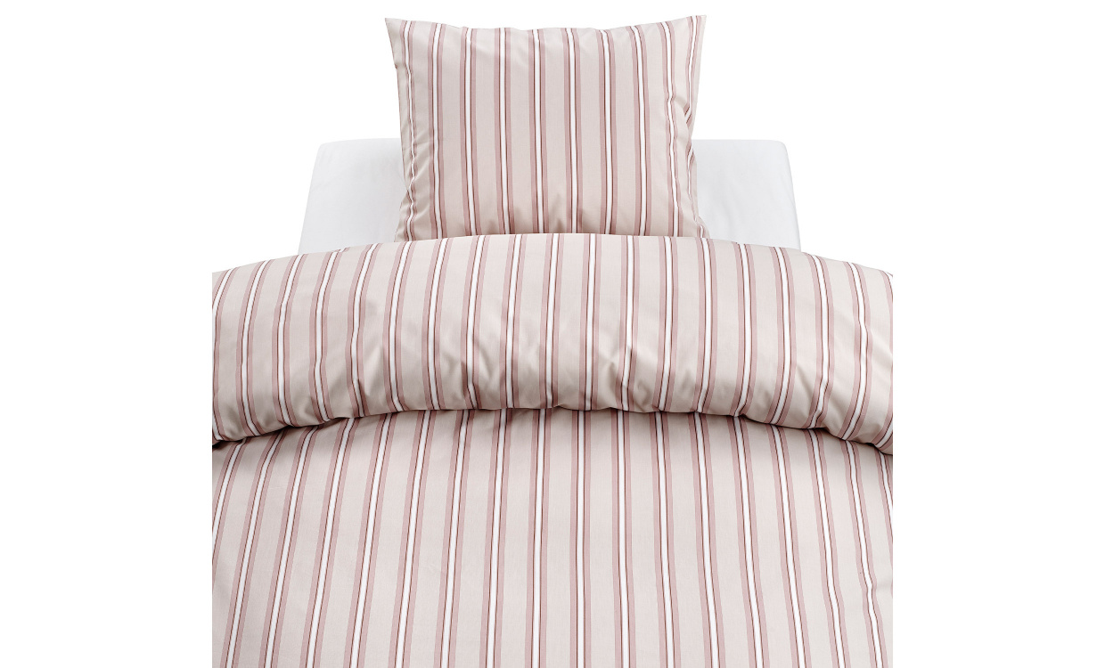 SONNY Bddset Randig Rosa i gruppen Sovrum / Sovrumstextil / Sngklder hos SoffaDirekt.se (3646103)