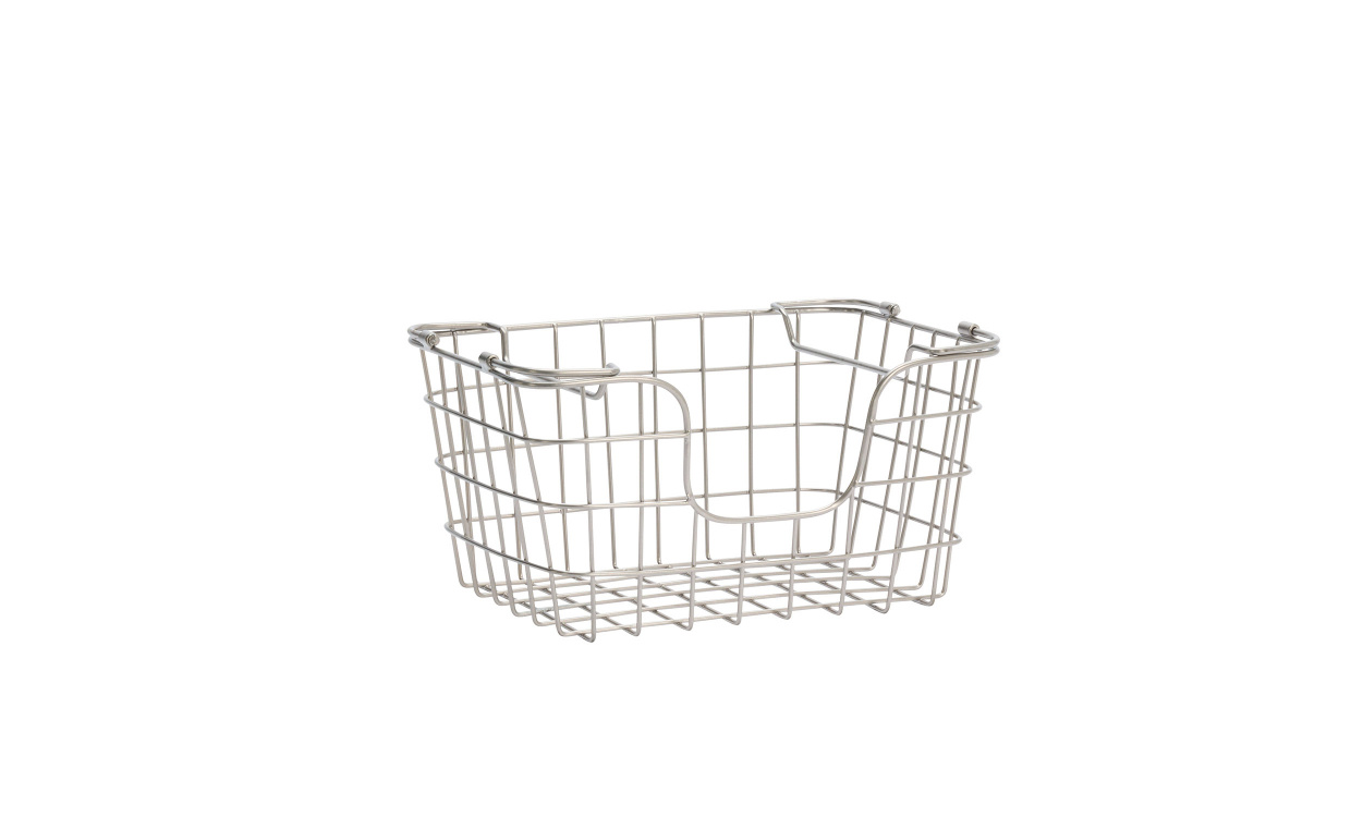 KORG Stapelbar St�lgr� S i gruppen Dekoration / Korgar och F�rvaring hos SoffaDirekt.se (37444ST)