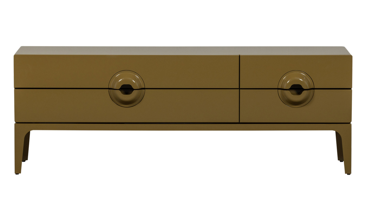 MERGE TV-B�nk Senapsgul i gruppen Vardagsrum / F�rvaringsm�bler / TV-B�nkar hos SoffaDirekt.se (375103-H)