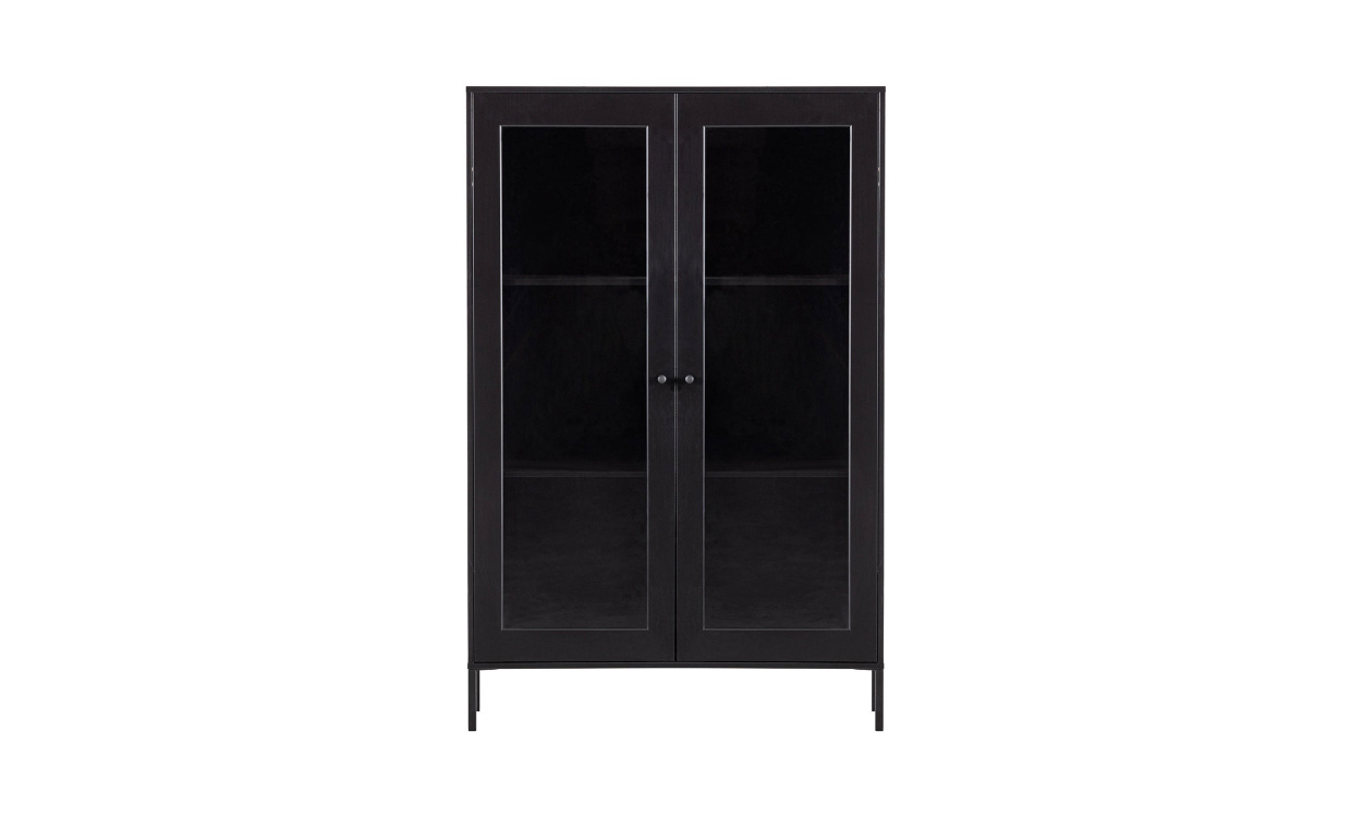 XAM Vitrinsk�p Svart i gruppen Vardagsrum / F�rvaringsm�bler / Vitrinsk�p hos SoffaDirekt.se (375861-Z)