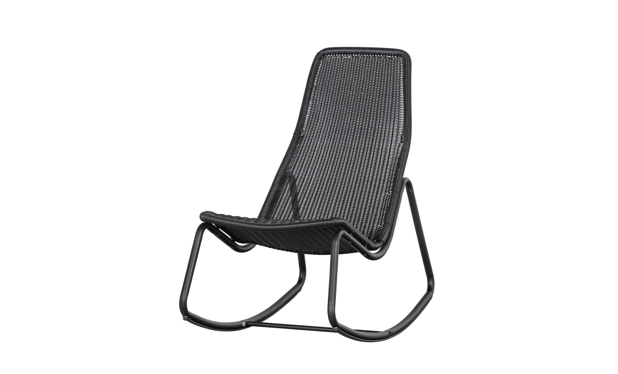 TOM Gungstol Konstrotting Svart i gruppen Matplats / Sittmbler / Stolar hos SoffaDirekt.se (377259-Z)