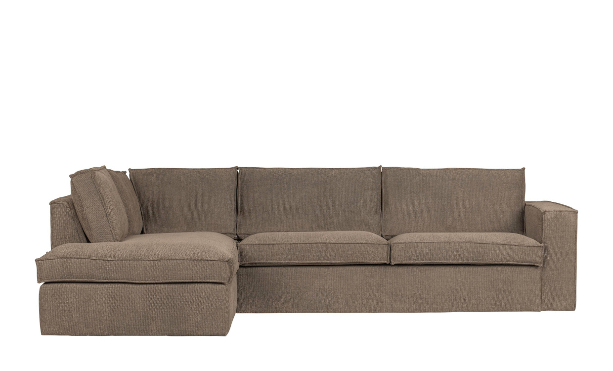 FREDDIE Divansoffa Vnster Brun i gruppen Vardagsrum / Soffor / Divansoffor hos SoffaDirekt.se (377318-L)