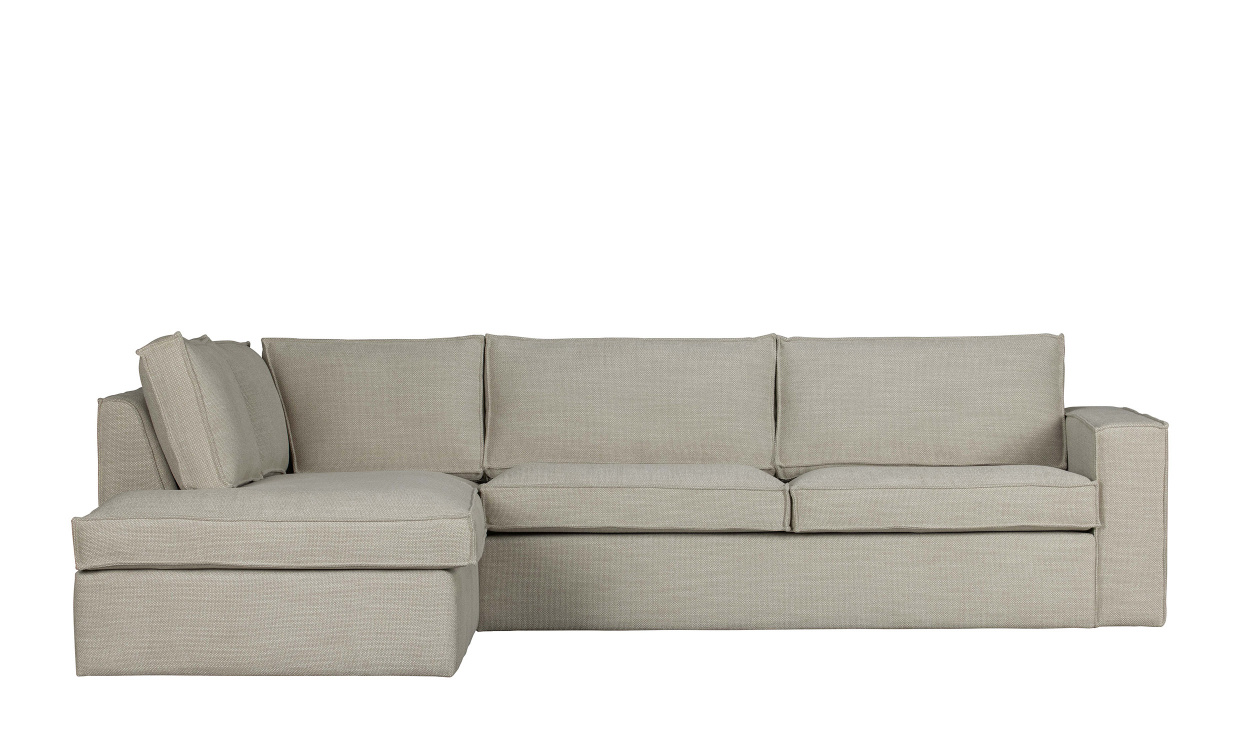 FREDDIE Divansoffa Vnster Beige i gruppen Vardagsrum / Soffor / Divansoffor hos SoffaDirekt.se (377318-N)