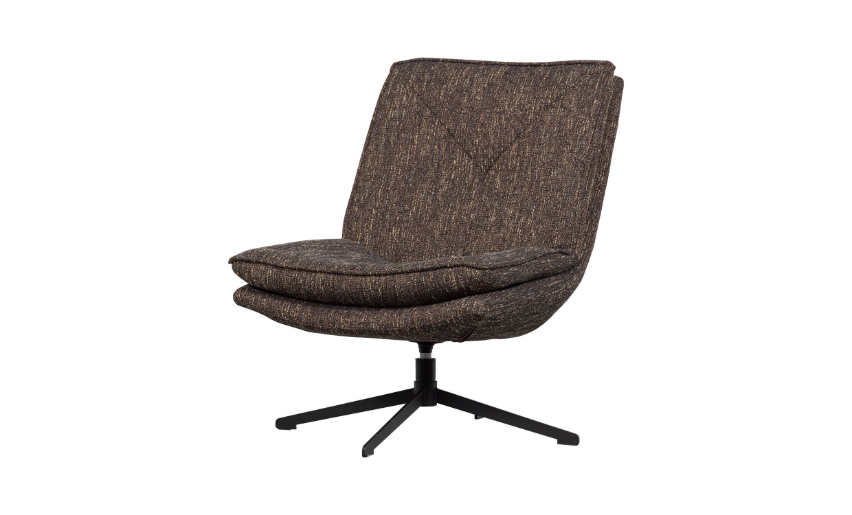 MILARO Snurrf�t�lj Brunmelerad i gruppen Vardagsrum / F�t�ljer hos SoffaDirekt.se (377631-B)