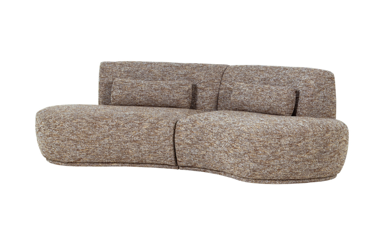 BATAVIER 4-sitssoffa Sv�ngd Brun i gruppen Vardagsrum / Soffor / 4-sits soffor hos SoffaDirekt.se (377654-LM)