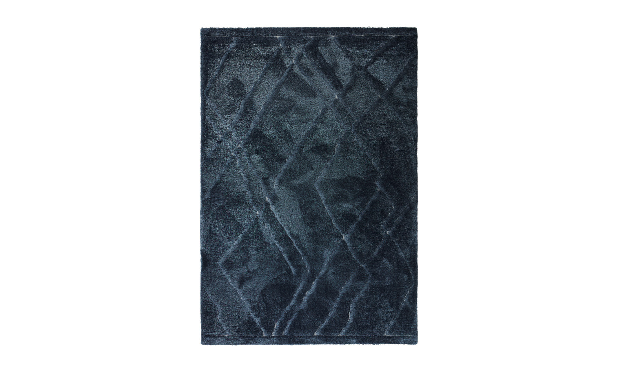 LIVIA Ryamatta 200x290 Denimbl i gruppen Mattor & Textil / Mattor / Ryamattor hos SoffaDirekt.se (383-350)