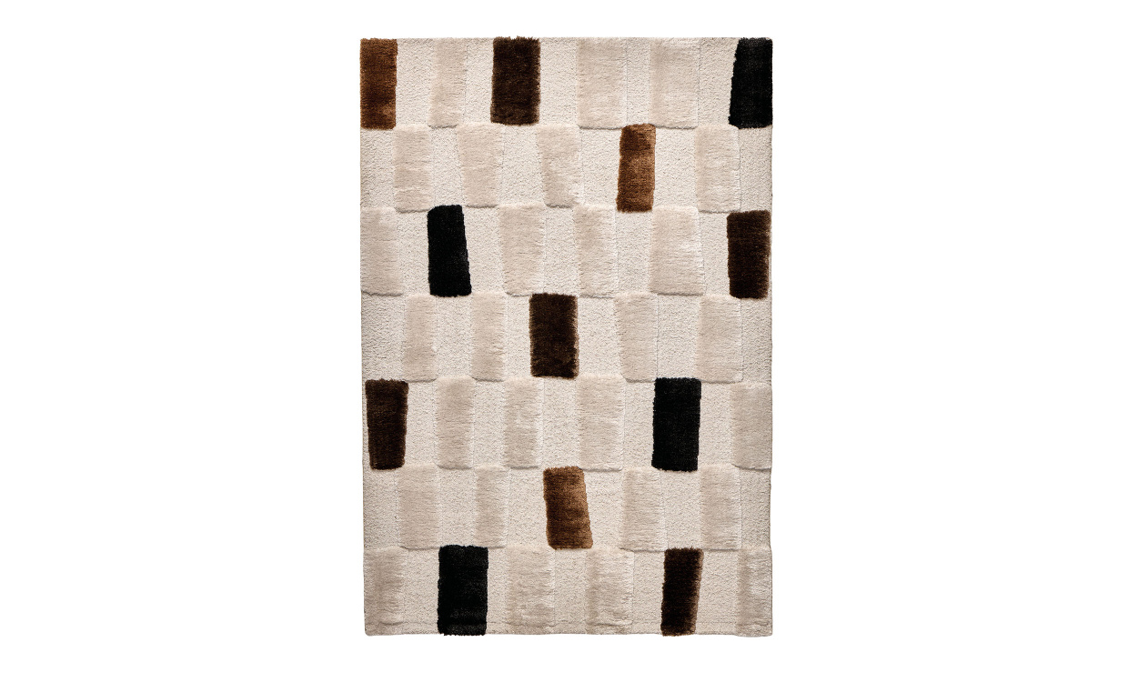 BOSSE Ryamatta 200x290 Vit i gruppen Mattor & Textil / Mattor / Ryamattor hos SoffaDirekt.se (383-55)