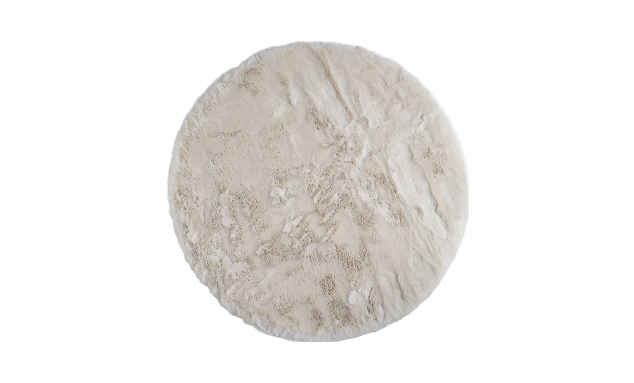 SUPER-SOFT Ryamatta D120 Offwhite i gruppen Mattor & Textil / Mattor / Ryamattor hos SoffaDirekt.se (3840-07)