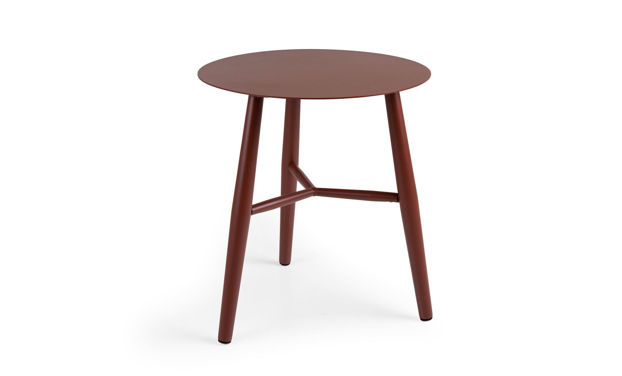 VANNES Sidobord 45cm Rd i gruppen Utembler / Trdgrdsgrupper / Cafgrupper & mbler hos SoffaDirekt.se (4007-41)