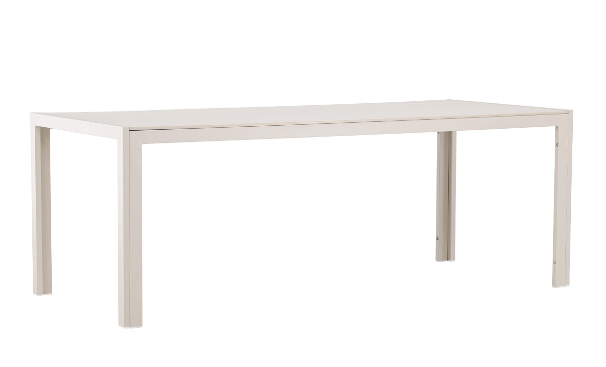 ELMER Matbord 205 Beige i gruppen Utembler / Trdgrdsbord / Matbord hos SoffaDirekt.se (4143-222)