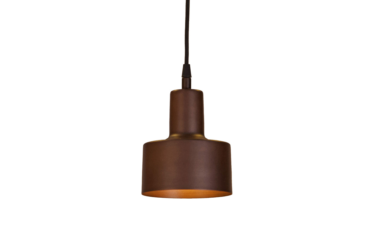 SOLO Taklampa 13cm Antikbrun i gruppen Belysning / Lampor / Taklampor hos SoffaDirekt.se (416-13-BR)