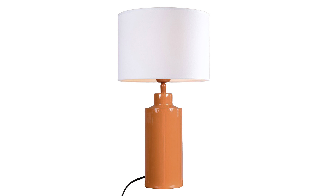 SOLO Bordslampa Blank Orange 55cm i gruppen Belysning / Lampor / Bordslampor hos SoffaDirekt.se (4163234-FR01)