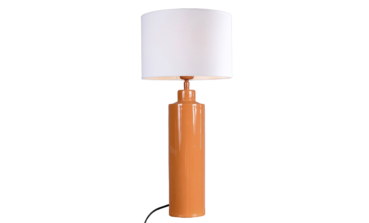 SOLO Bordslampa Blank Orange 65cm i gruppen Belysning / Lampor / Bordslampor hos SoffaDirekt.se (4164434-FR01)