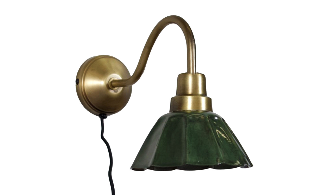 ESTER Vägglampa Mörkgrön i gruppen Belysning / Lampor / Vägglampor hos SoffaDirekt.se (4333413)