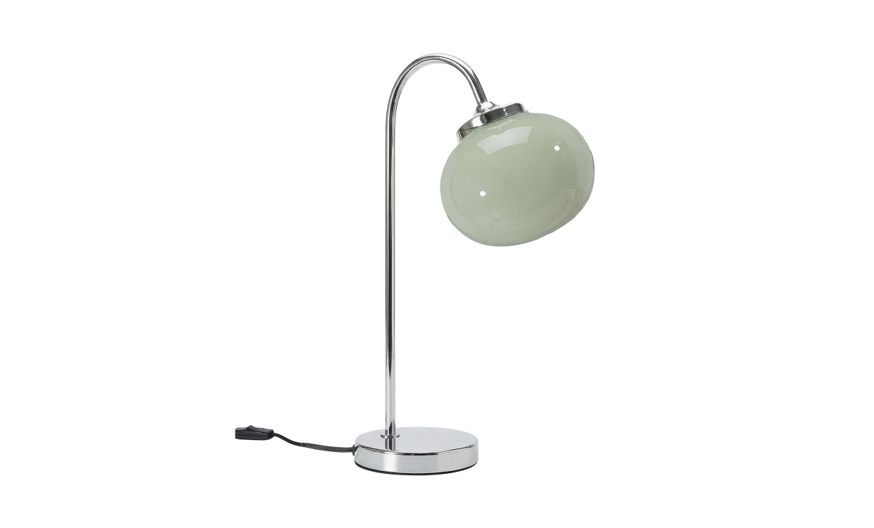 ELSY Bordslampa 51cm Salvia/Krom i gruppen Belysning / Lampor / Bordslampor hos SoffaDirekt.se (436-51-GR)