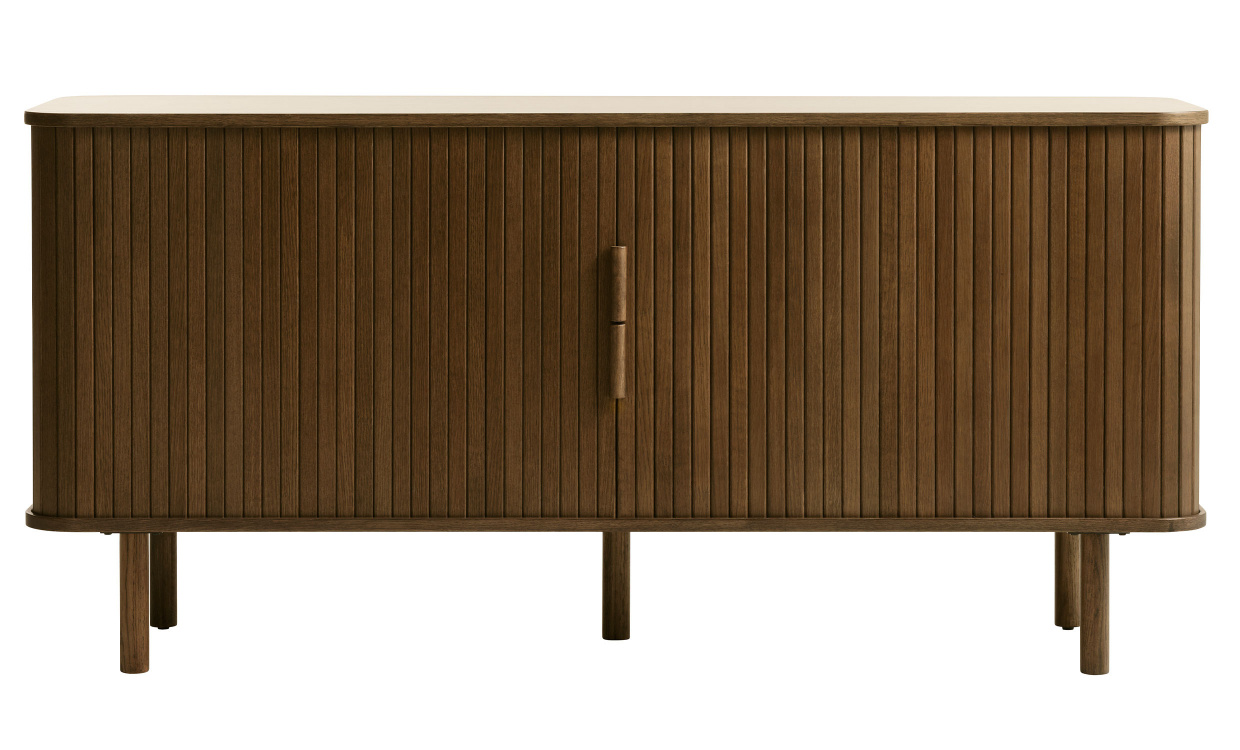 ANKER Sidoskåp 160cm Mörkbrun i gruppen Vardagsrum / Förvaringsmöbler / Sideboards hos SoffaDirekt.se (48942931)