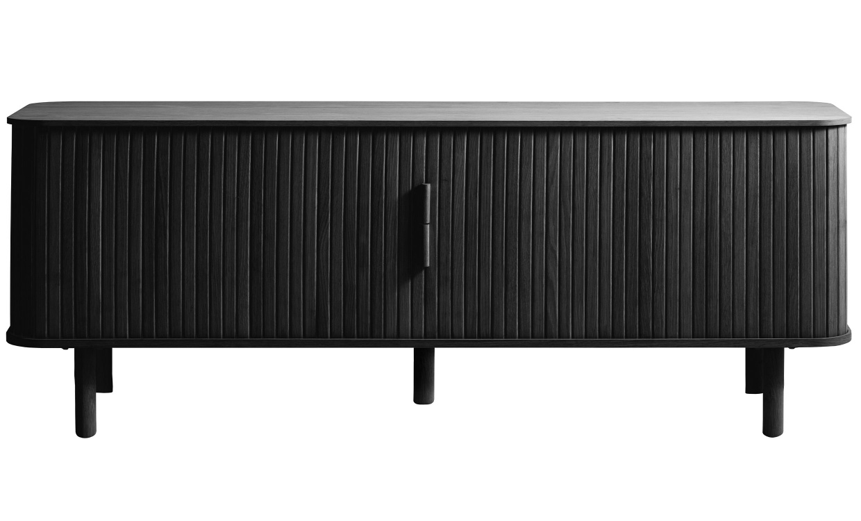 ANKER TV-Bänk 160cm Svart i gruppen Vardagsrum / Förvaringsmöbler / TV-Bänkar hos SoffaDirekt.se (48964641)