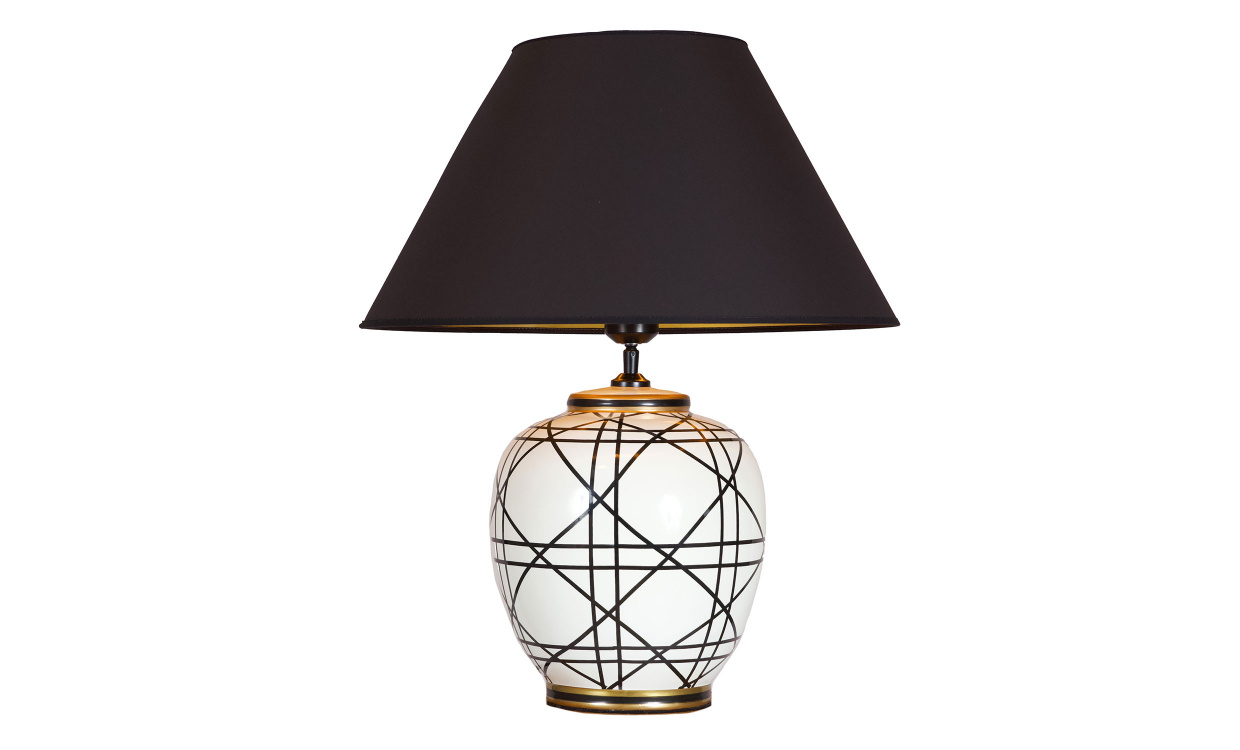 NEW YORK Bordslampa 63cm Svartvit i gruppen Belysning / Lampor / Bordslampor hos SoffaDirekt.se (501039191-503)