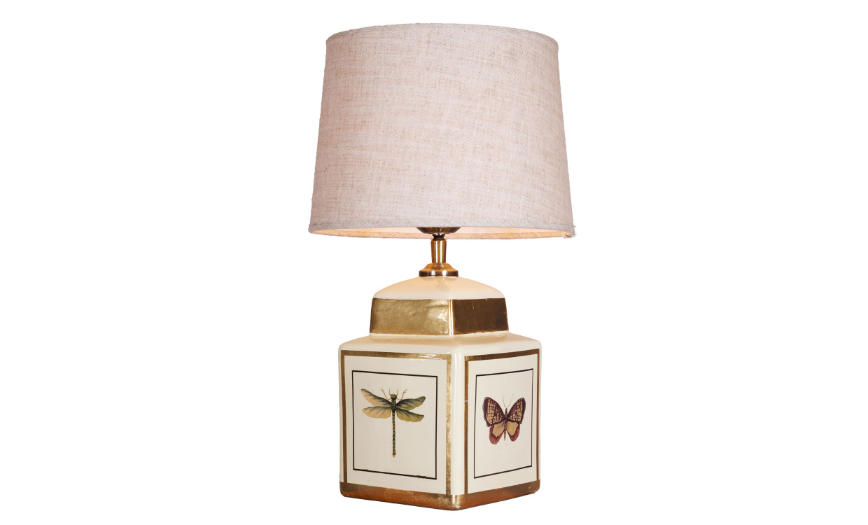 LUCCA Bordslampa 45cm Sand/Beige i gruppen Belysning / Lampor / Bordslampor hos SoffaDirekt.se (502030122-121)