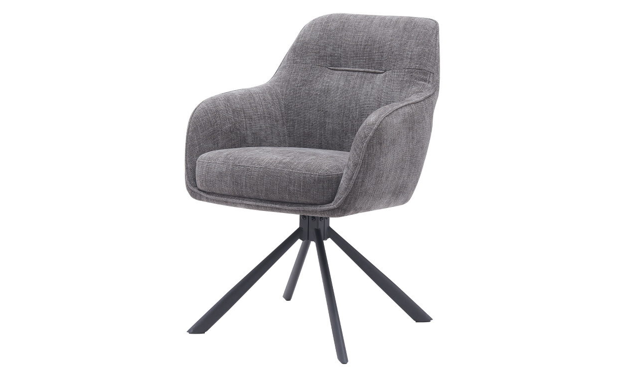 VICKY Snurrstol Gr/Svart i gruppen Matplats / Sittmbler / Stolar hos SoffaDirekt.se (51140003)