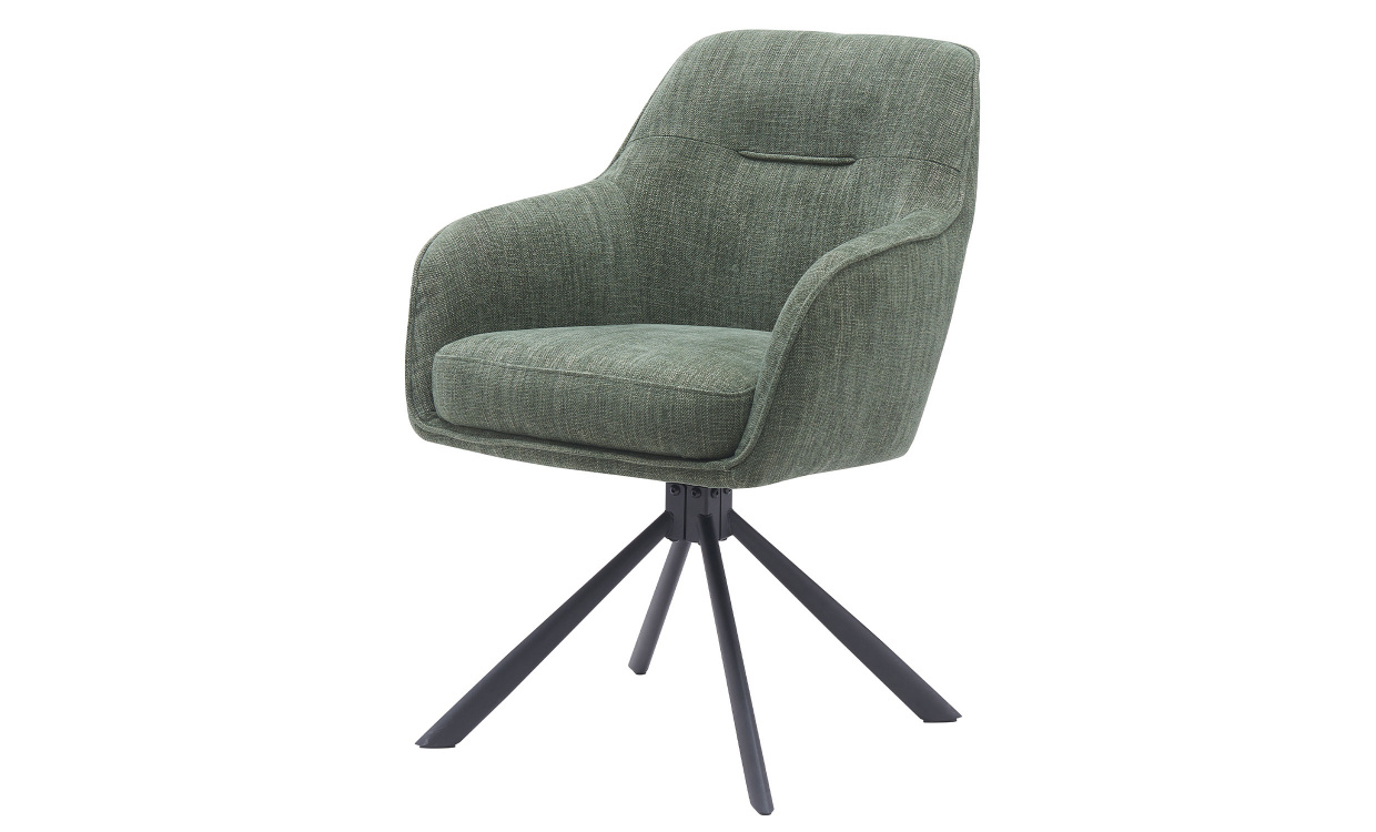 VICKY Snurrstol Grn/Svart i gruppen Matplats / Sittmbler / Stolar hos SoffaDirekt.se (51140005)