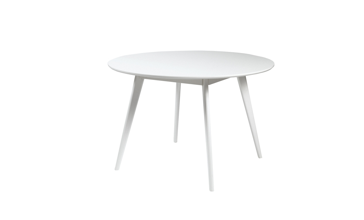 YUMI Matbord runt 115 Vit i gruppen Matplats / Bord / Matbord hos SoffaDirekt.se (52211)