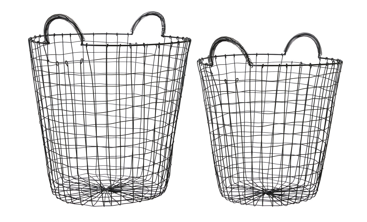 AMARLIN Korg 2-set Svart i gruppen Dekoration / Korgar och Frvaring hos SoffaDirekt.se (52288)