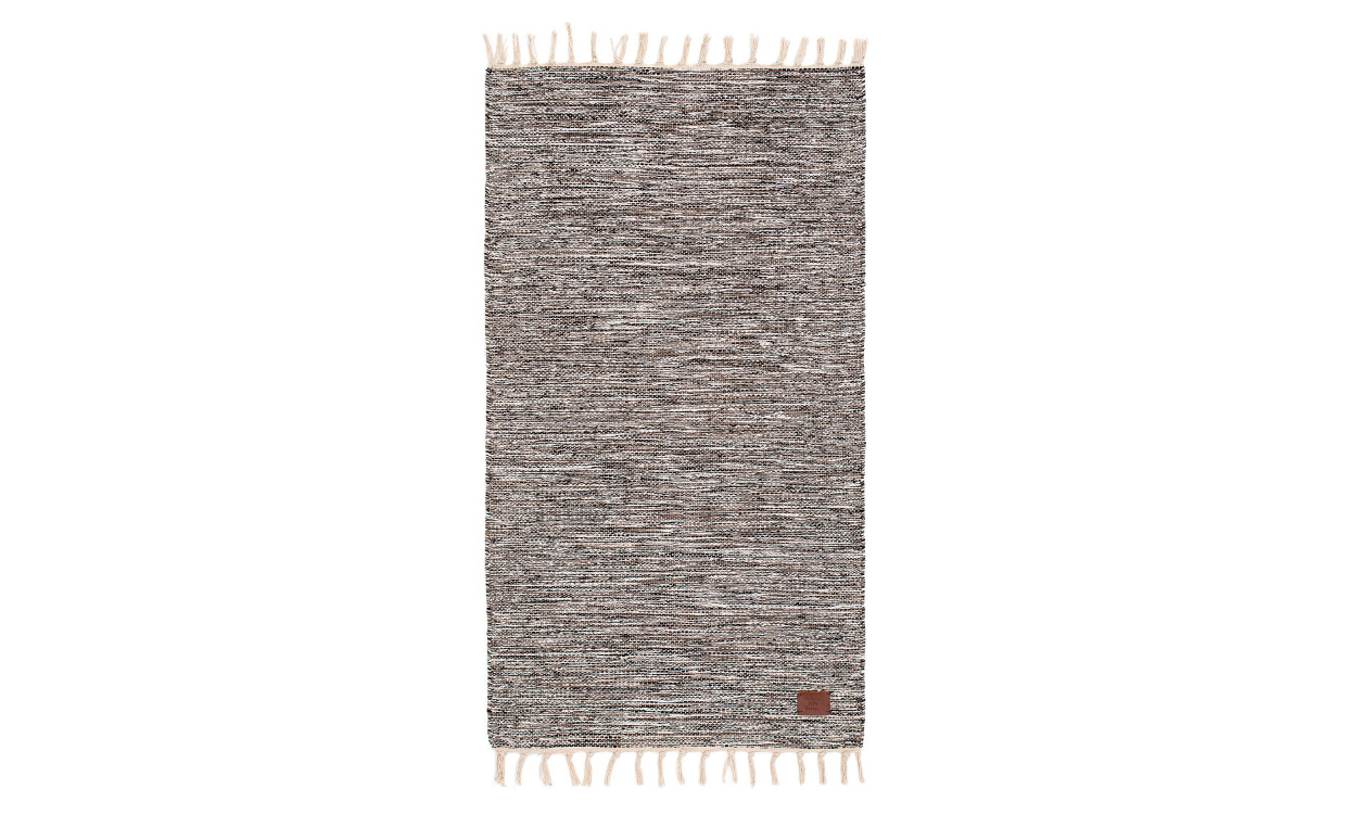 SIGNE Matta 75x180 Antracit i gruppen Mattor & Textil / Mattor / Bomullsmattor hos SoffaDirekt.se (53080)