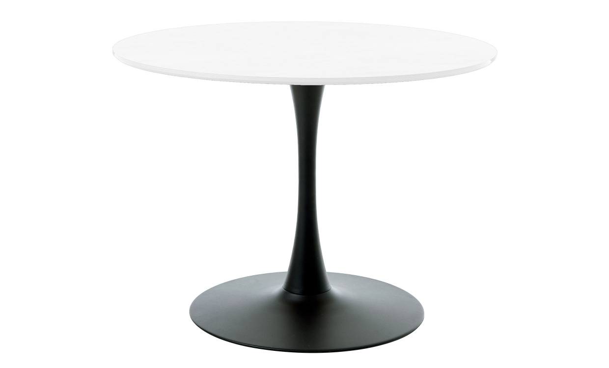 CILLA Matbord 100 Vit/Svart i gruppen Matplats / Bord / Matbord hos SoffaDirekt.se (53190001)